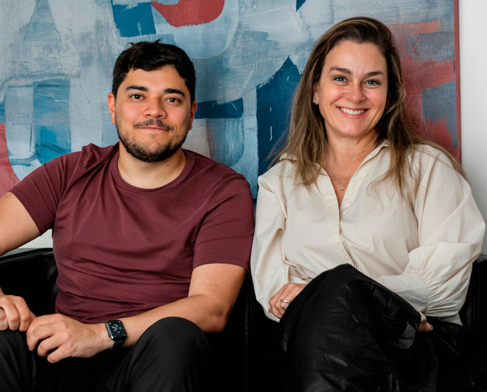 Foto dos autores Alberto Lage e Iracema Rezende